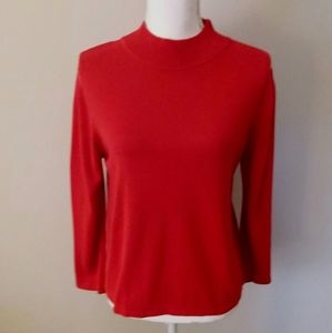 Epogee Red Turtleneck Pull Over Sweater